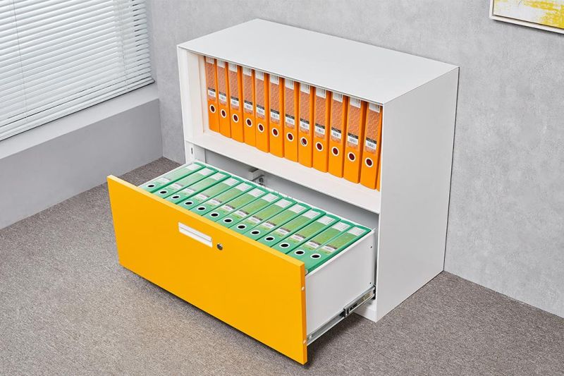 Colorful Modern Steel Cabinet with Metal Drawer