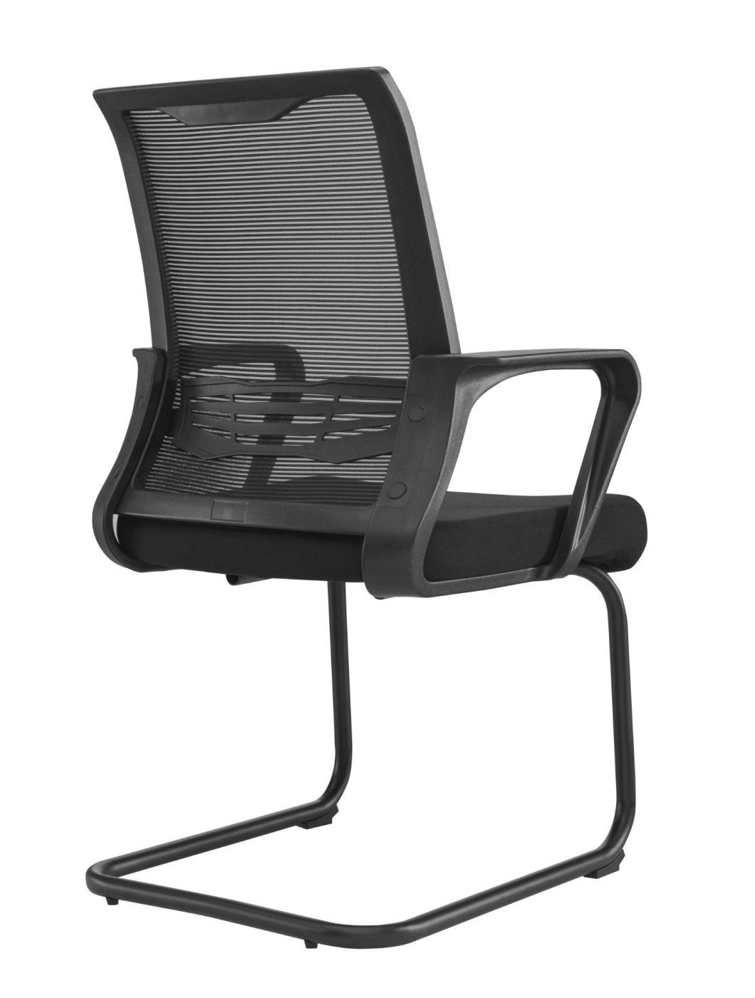 High Back with PP Fixed Arms Simple Mechanism Nylon Base with Headrest Mesh Upholstery and Fabric Cushion Seat Color Optional Executive Chair