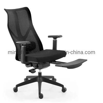 (MN-OC294) Newest High Back Swivel Office Mesh Chair with Footstool and Adjustable Arms