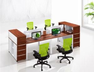 Tt Aluminum Frame Office Workstation Staff Table with Cabinet