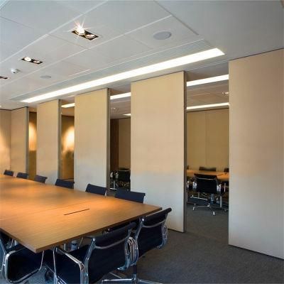 Folding Wooden Mobile Sliding Wall Partitions for Commercial Office Building