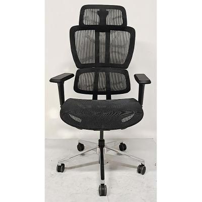 High Back Ergonomic Senior Executive Mesh Chair with Aluminum Chair