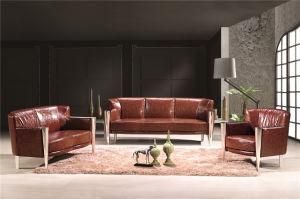 Modern Leisure PU Leather Metal Stainless Steel Office Home Sofa