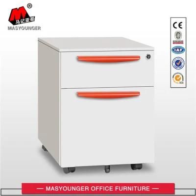Modern Metal Furniture Factory Direct Sale Office Use 2 Drawer Metal Mobile Storage Cabinet