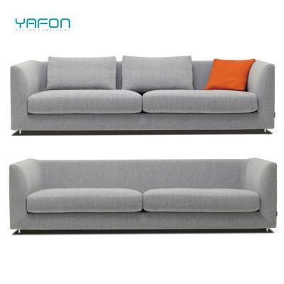 Modern Furniture Grey Fabric Office Reception Living Room Sofa Set