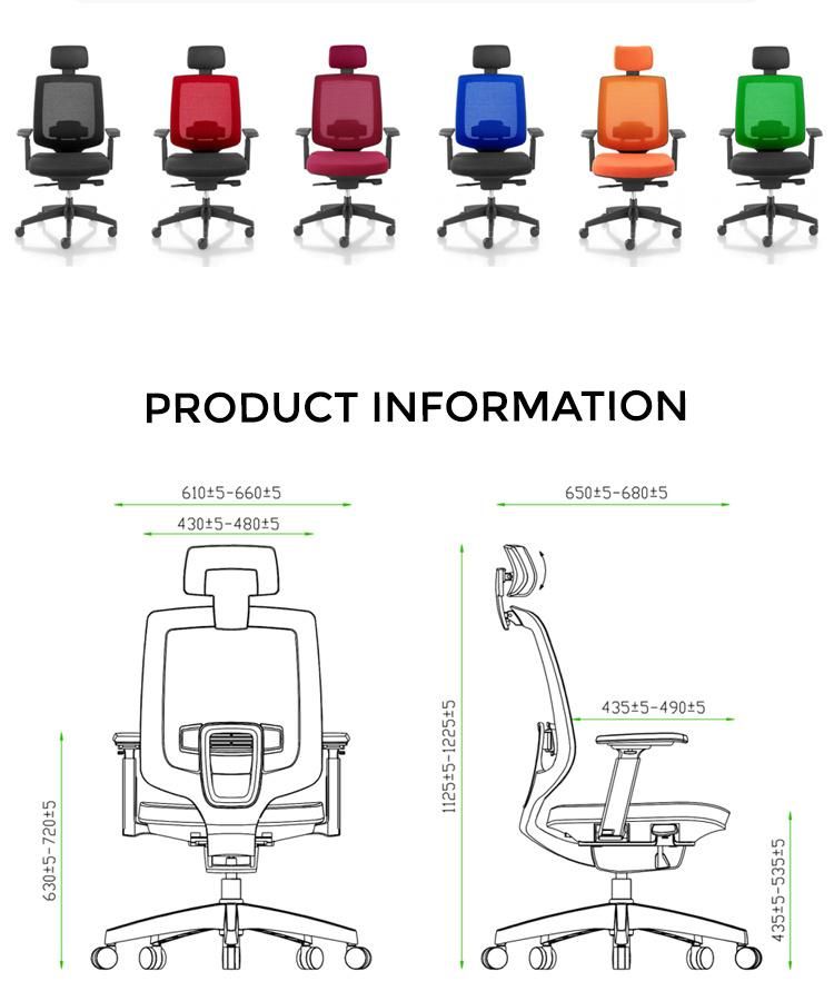 New Product Office Game Furniture Ergonomics Computer Mesh Chair Nylon Fabric Plastic Office Chairs.
