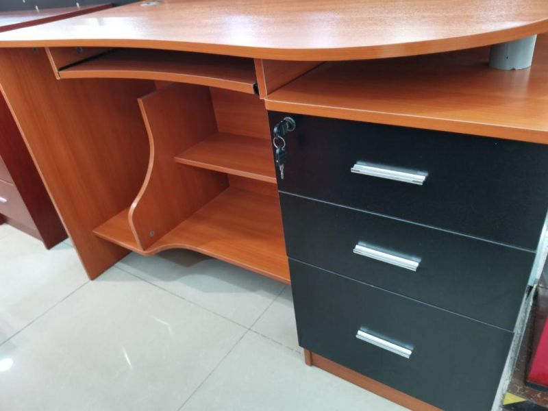 Factory Modern Melamine Staff Wooden Study Office Computer Table