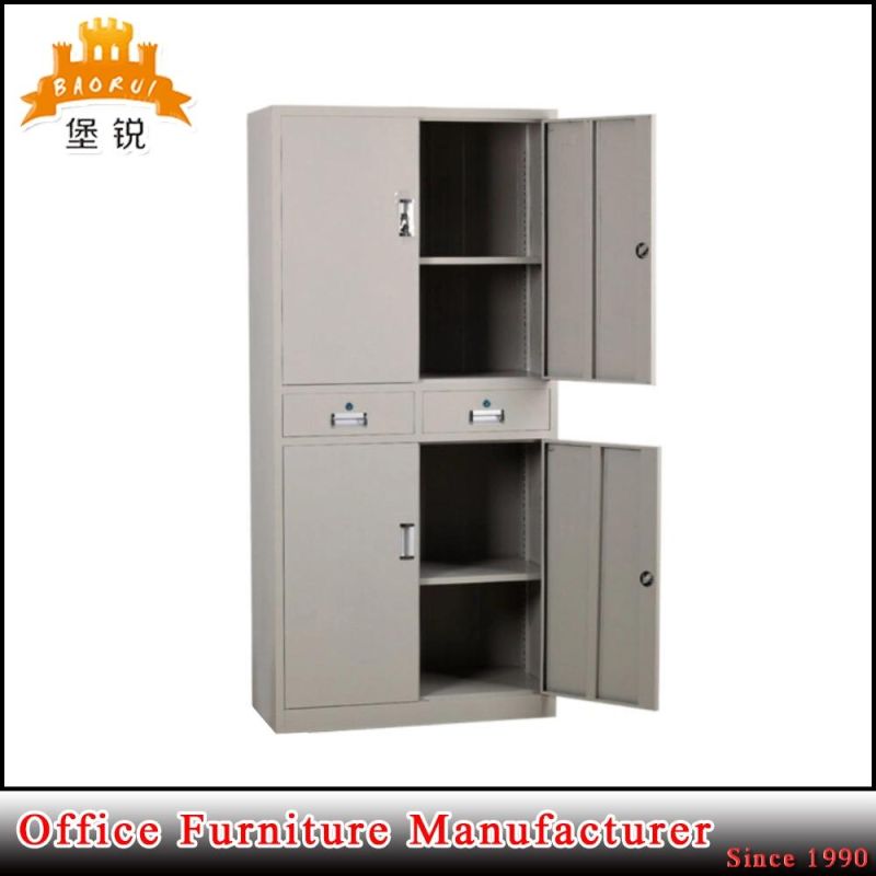 Iron Cupboard 2 Doors Metal 3 Drawer Cabinet