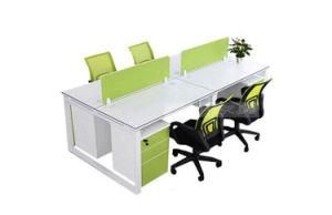 Office Furniture Limited Promotional Desk 4 Modern Screen Combination Desk Staff (LS-00257)