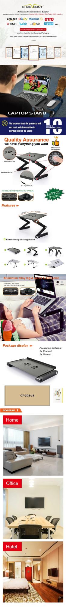 Laptop Foldable Stand (CT-CDS-18)