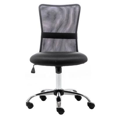 China Manufacturer Cheap Mesh Armless Office Chairs Without Arms Visitor Guest Meeting Room Swivel Conference Chairs