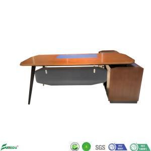 Modern Design Wooden Executive Office Table with Side Table