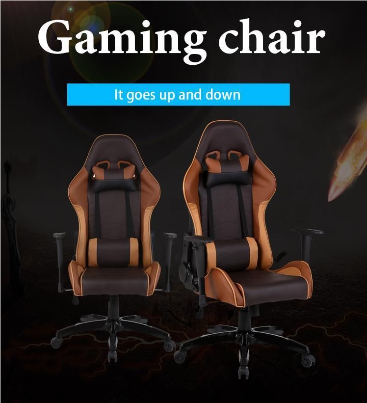 Modern Adjustable Leather Swivel PU RGB Gaming Racing Chair