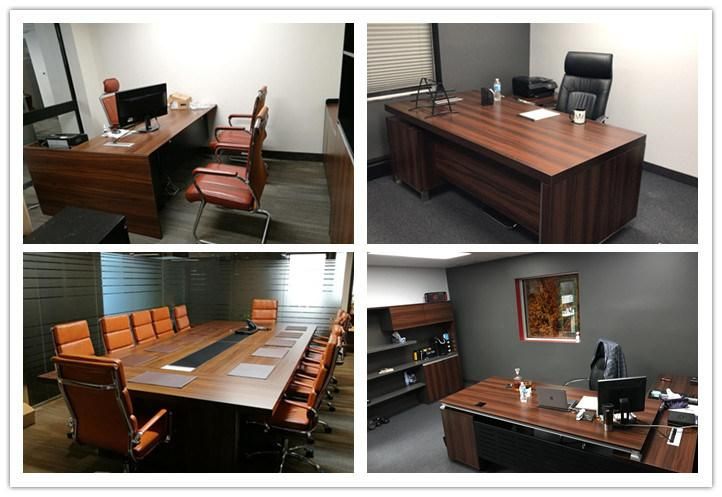 Wooden Luxury Office Furniture U Shape Conference Table with Side Table Design