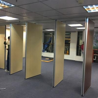 Restaurant Conference Room Wooden Sliding Folding Partition Wall