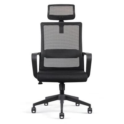 Building Metal Modern Swivel Comfortable High Back Ergonomic Black Computer Mesh Office Chair with Armrest