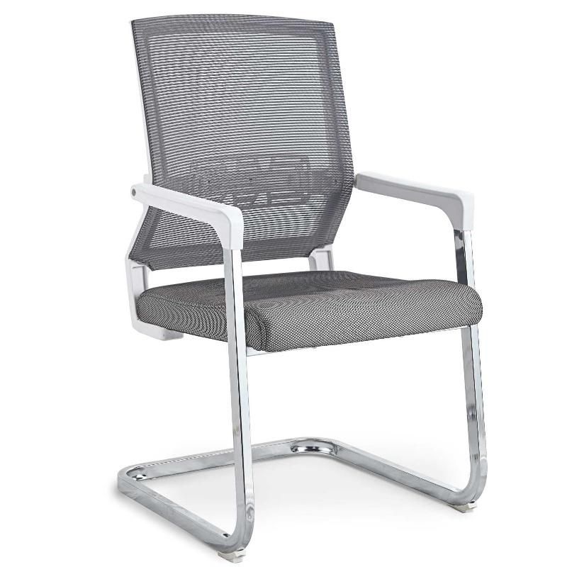 New Design Office Furniture Conference Fixed Mesh Chair with Armrest