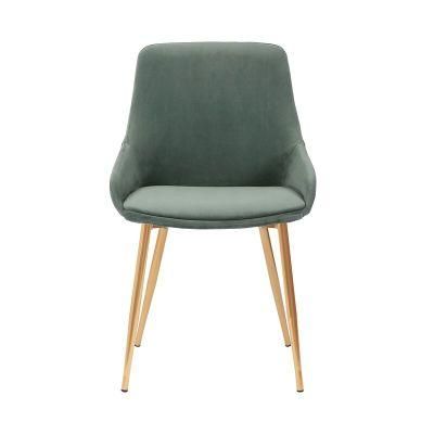 Home Furniture Chair Modern Hotel Dining Chair with Velvet Fabric