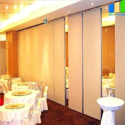 Aluminium Frame Sliding Wall Wooden Hotel Partition Soundproof Movable Walls