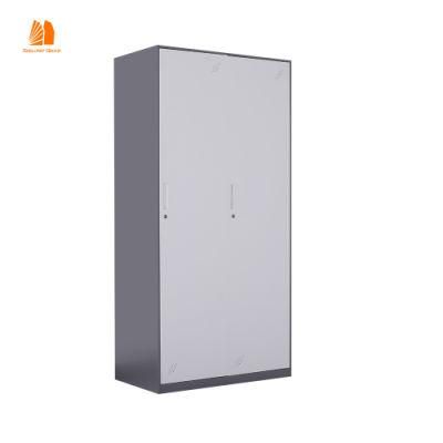 2 Doors Steel Almirah/Metal Folding Clothes Wardrobe