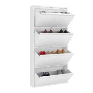 Wholesale Lower Price White Color/Wall /Metal/Steel/MDF/Display/Closet Shoe Storage Rack Cabinet with Drawer Home/Living Room Furniture