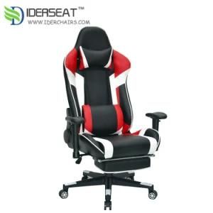 Recliner Office Chair Racing Seats Locking Casters with Footrest