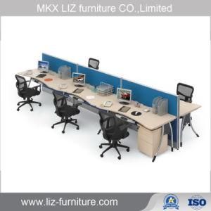 Open Space Office Partition Workstation Table with Metal Frame (N008)