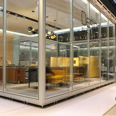 High Quality Aluminium Office Sliding Tempered Toughened Laminated Glass Walls Partitions