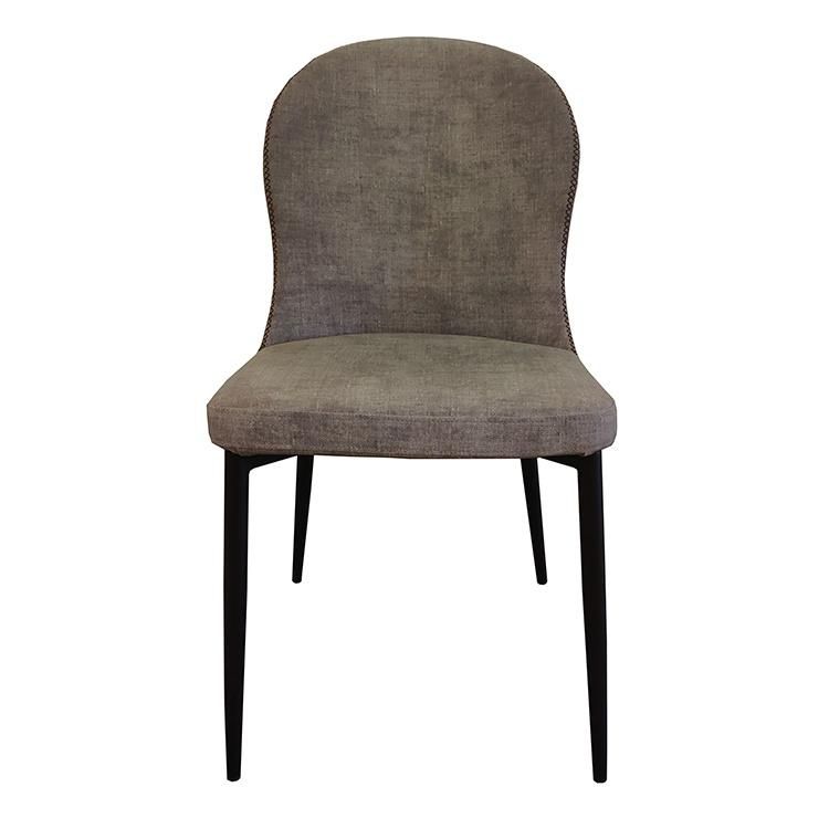 Wholesale Comfortable Contemporary Linen Padded Dining Chair for Dining Home Furniture