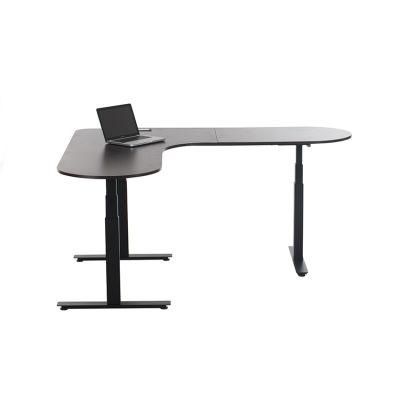 3 Legs L Shape Electric Adjustable Height Office Standing Desks