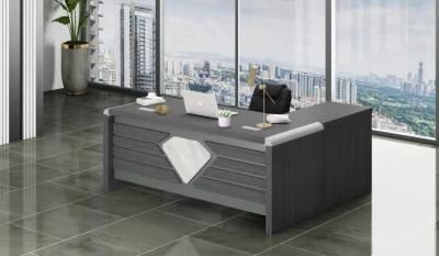 Modern Design Office Furniture MDF Aluminium Wooden Office Furniture L Shape Office Table