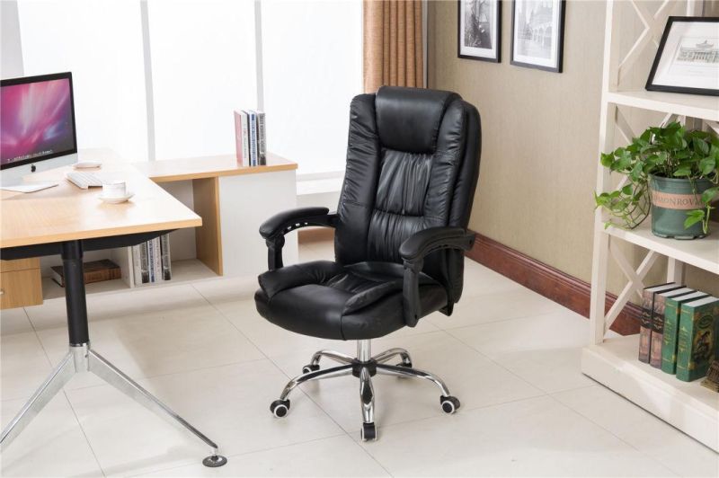 European American Market Popular PU Leather Office Chair High Back Swivel Executive for Office and Home Use Manager Innovative Design Furniture