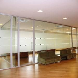 Aluminum Slime Frame Full Height Glass Office Partition Wall