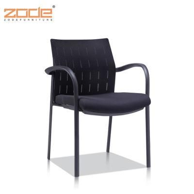 Zode Office Furniture Chair Visitor Chairs No Wheels Fabric Visitor Chair with Plastic Back