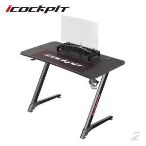 Gaming Table Computer Desk Racing Style PC Gaming Desk with Free Gaming Kit