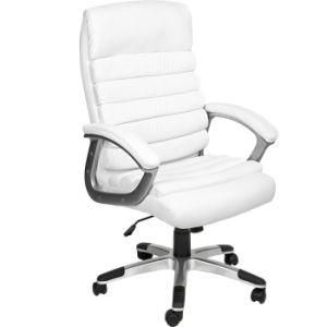 Adjustable Swivel Recliner Executive PU Computer Office Chair (LSA-008WH)