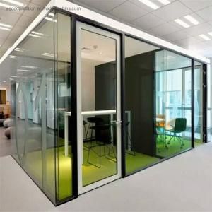 Customized USA Office Glass Partition Window with Clear Tempered Glass