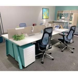 fashion Luxury Office Furniture 4 Seater Workstation