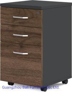 Big Storage 3 Drawer Under Desk Wood Office Furniture Movable Cabinet (BL-MC065)