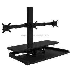 Aoke Computer Electric Height Adjustable Standing Desk Converter Office Table