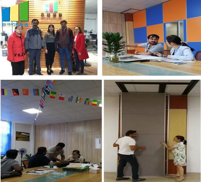 Wooden Acoustic Sliding Partition Wall Temporary Wall for Banquet Hall