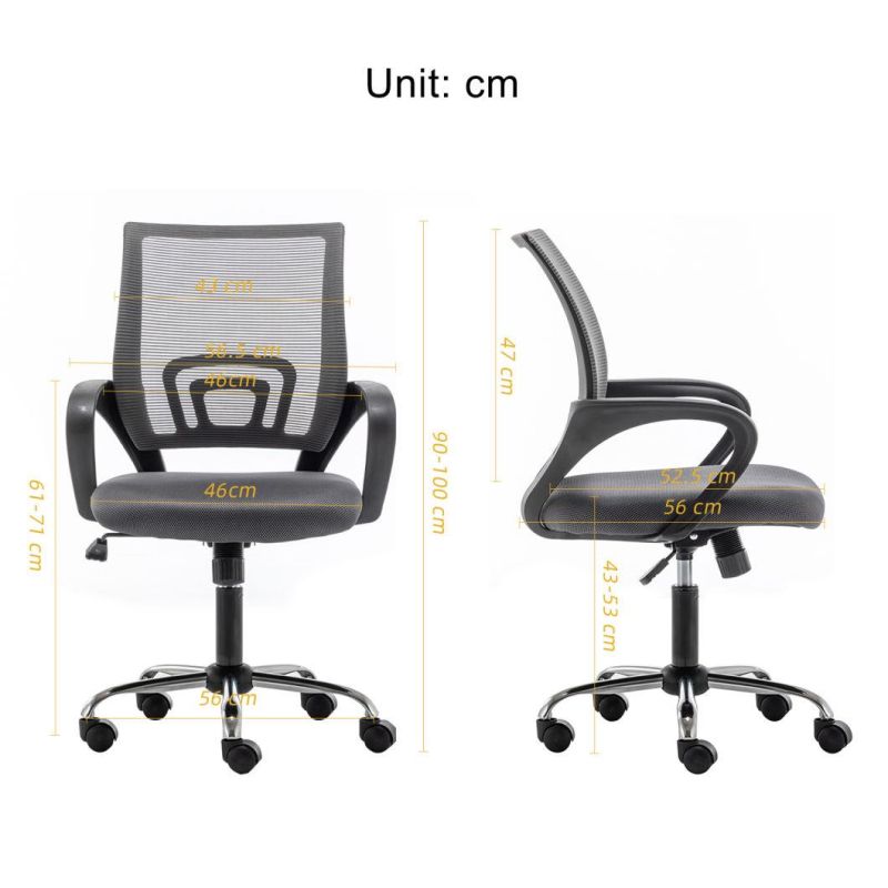 Anji Manufacturer Cheap Modern Mesh Office Chairs Black Ergonomic Full Mesh Back Chair for Office on Computer Sedia Da Ufficio