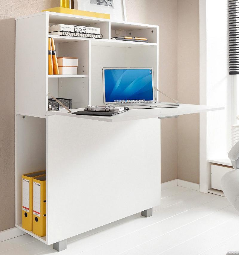 Modern Bookshelf Combination White Computer Desk for Living Room