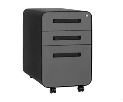 Gdlt 3 Drawer Office Furniture Mobile Filing Cabinets Filing Cabinet for Legal Letter A4 Size