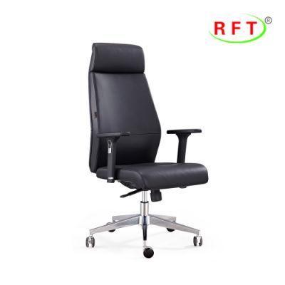 Armrest Chinese Office Ergonomic Leather Swivel Executive Chair for Hotel