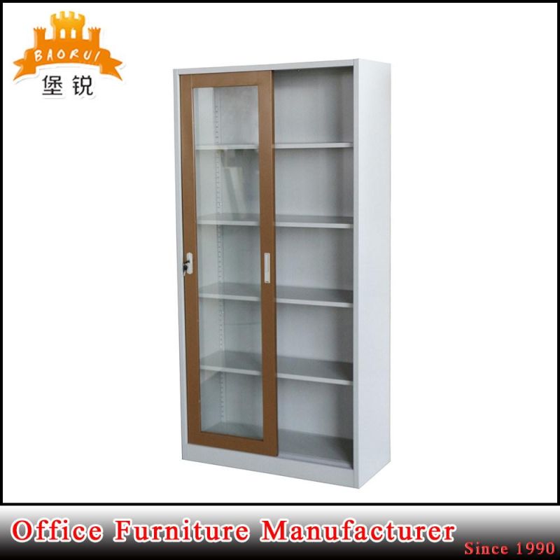 Customized Manufacture Office Furniture Glass Slider Door Metal Cupboard