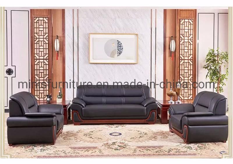 (M-SF25) High-Class Office Furniture 1+1+2+3seat Leather Sofa with Footstool