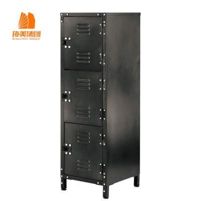 3-Door Steel, Retro Style. Factory Direct Sales of High-Quality Lockers.