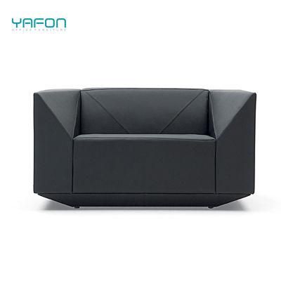 Modern Office Furniture Diamond Shape Single Seat Leather Office Sofa