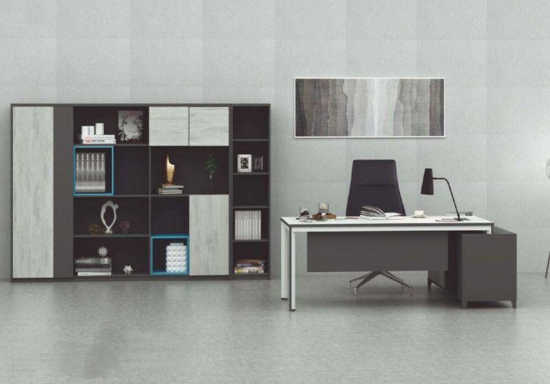 Modern Office Executive Melamine L Shape Computer Desk with Cheap Price (SZ-ODR416)